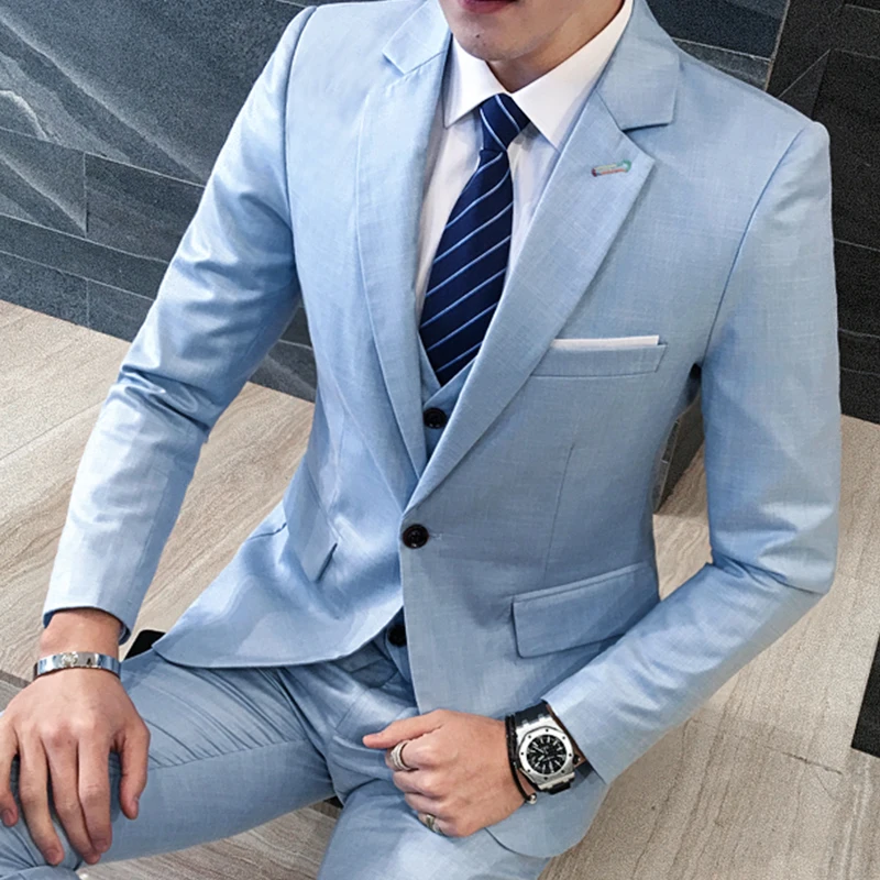 Men Formal Wear Sale - ชุดสูทผู้ชายทรงเข้ารูป สไตล์ลำลอง ขายดี แขนยาว ไซส์ใหญ่ ชุดทำงาน
