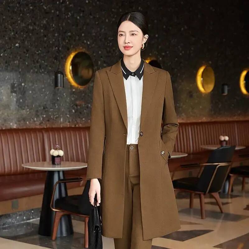 Men'S Formal Wear In Winter - เสื้อผ้าคุณภาพสูงสำหรับฤดูใบไม้ร่วงและฤดูหนาว สไตล์ทางการ สง่างาม ความยาวปานกลาง แบบเสื้อกันลม เหมาะสำหรับใส่ทำงานในออฟฟิศ