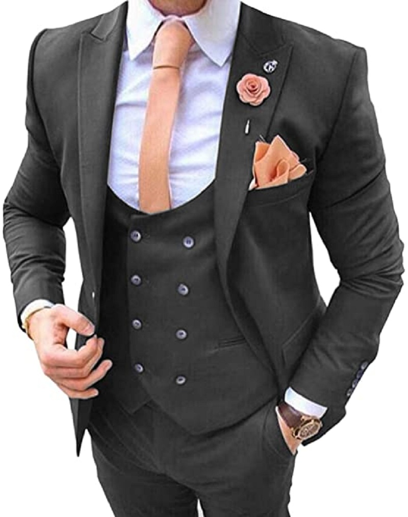ชุดสูทผู้ชายสีน้ำเงินกรมท่า 3  - Men Formal Wear Pants บทวิจารณ์และราคา