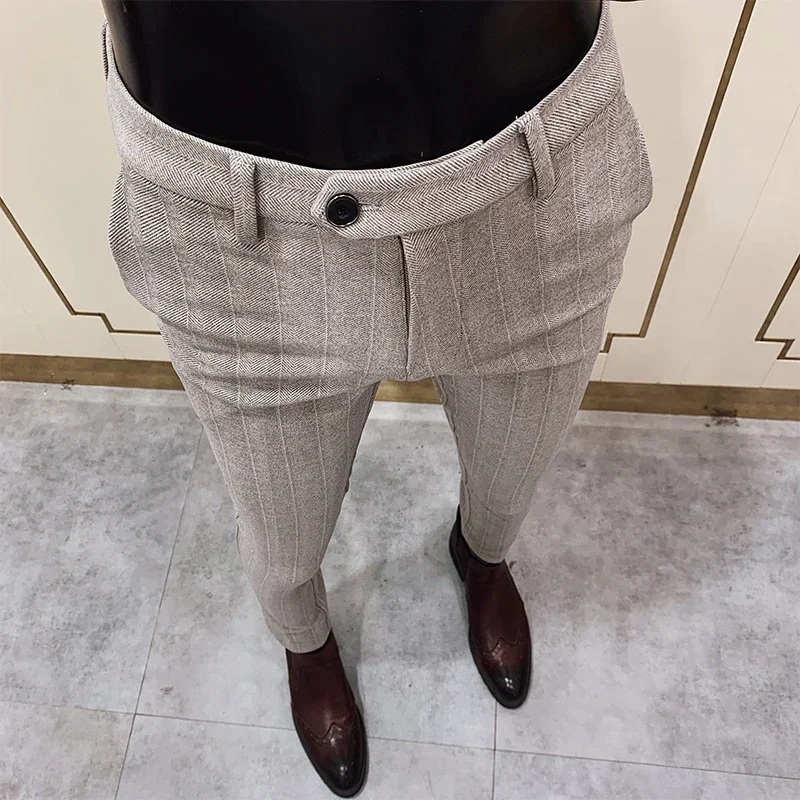 กางเกงสูททำด้วยผ้าขนสัตว์เนื้อ - Men'S Formal Wear In Winter บทวิจารณ์และราคา
