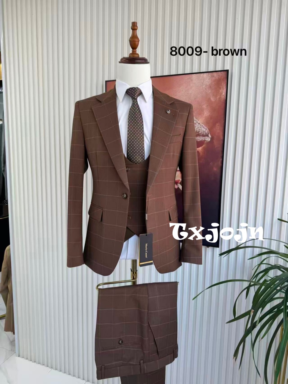 ชุดสูทผู้ชายลายสก็อต 3 ชิ้น เส - Men Formal Wear Pants บทวิจารณ์และราคา