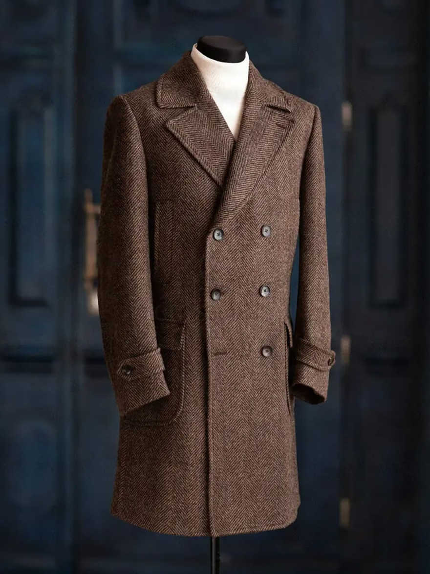 เสื้อโค้ทผู้ชายลายก้างปลาแบบโม - Men'S Formal Wear In Winter บทวิจารณ์และราคา