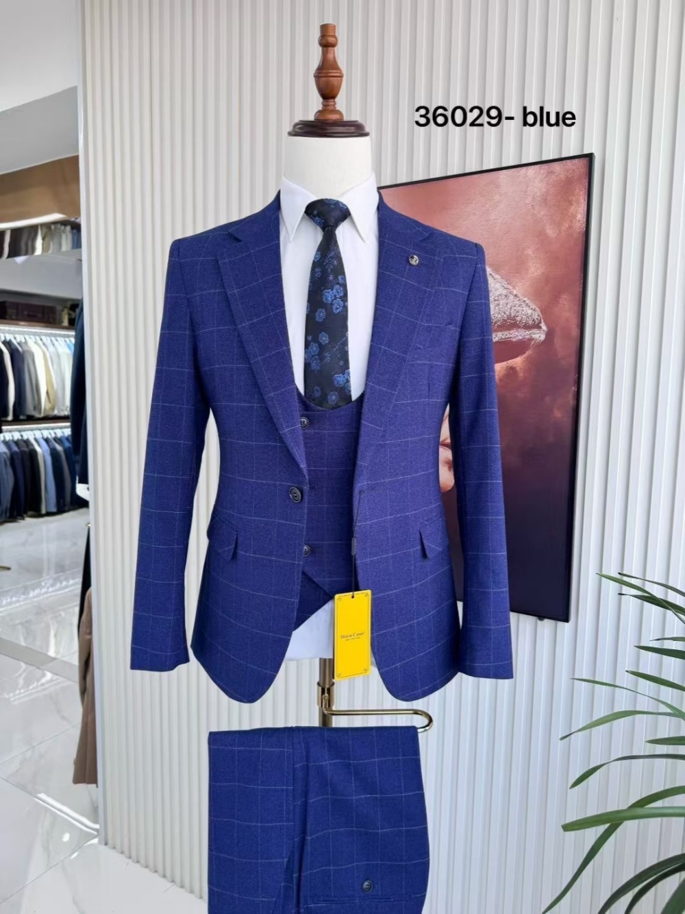 ชุดสูทผู้ชายลายสก็อต 3 ชิ้น ทร - Men Formal Wear Sale บทวิจารณ์และราคา