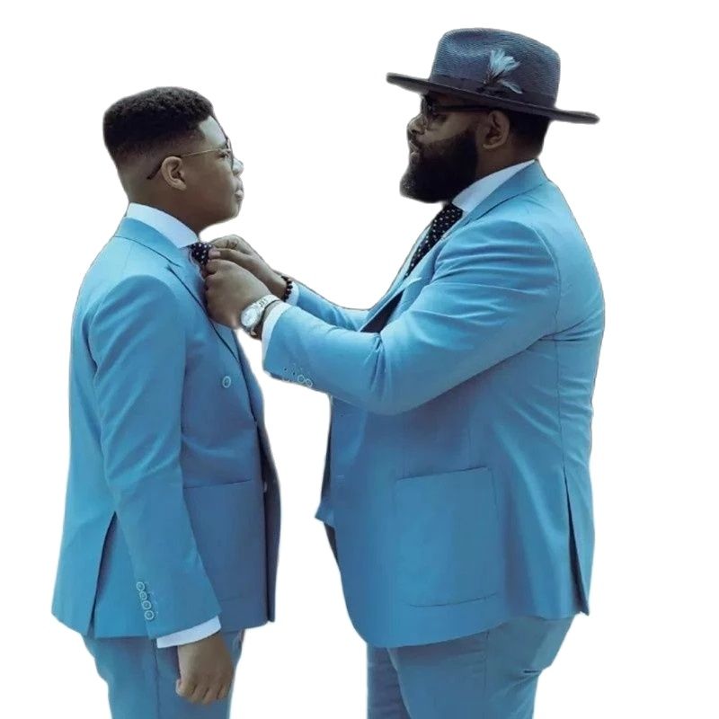 ขายร้อน Sky Blue Peak Lapel Do - Men Formal Wear Sale บทวิจารณ์และราคา