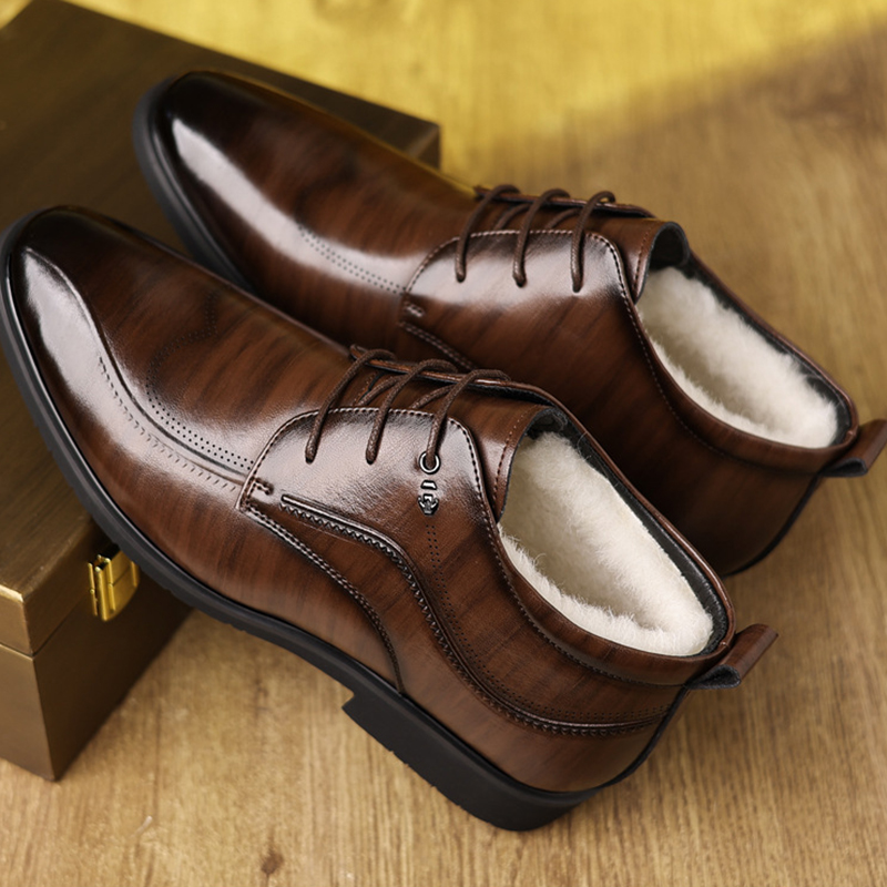 ผู้ชายรองเท้าหนังฤดูหนาวกํามะห - Men'S Formal Wear In Winter บทวิจารณ์และราคา