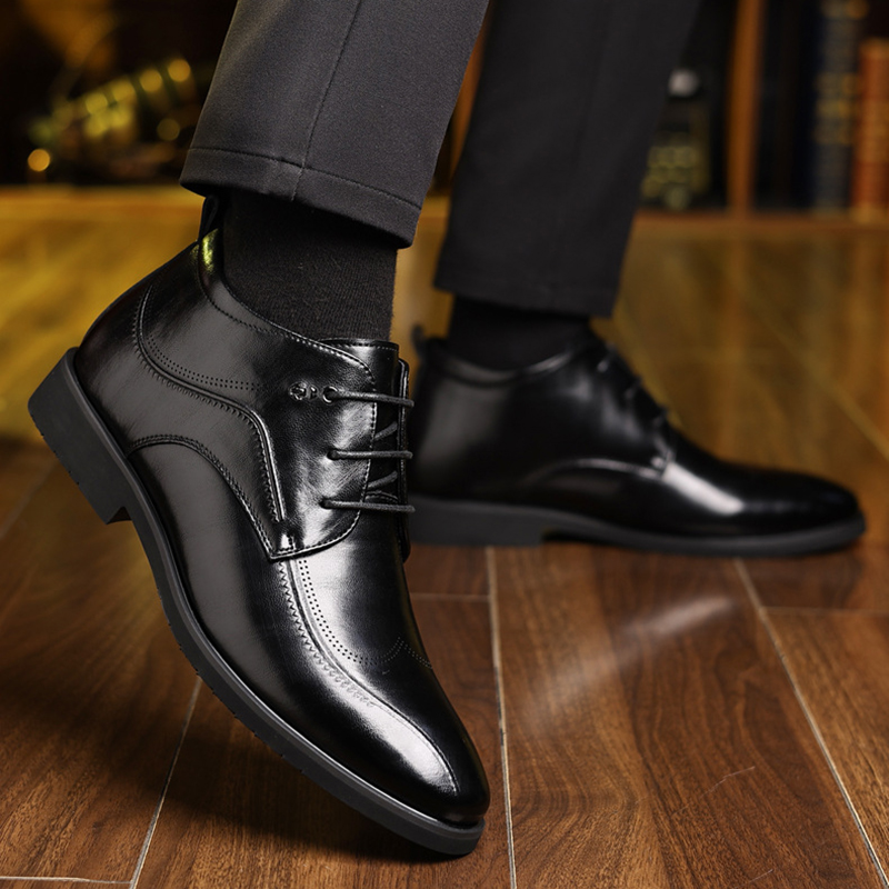 ผู้ชายรองเท้าหนังฤดูหนาวกํามะห - Men'S Formal Wear In Winter บทวิจารณ์และราคา